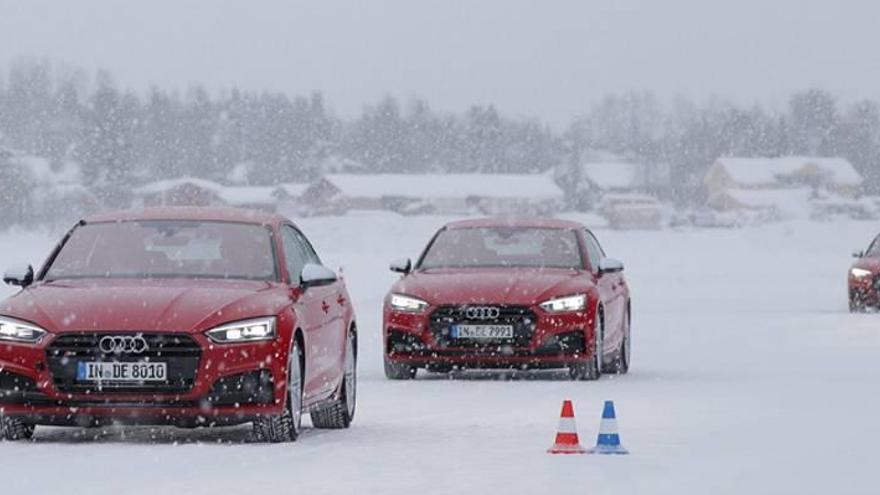 Audi, derrapando en Laponia