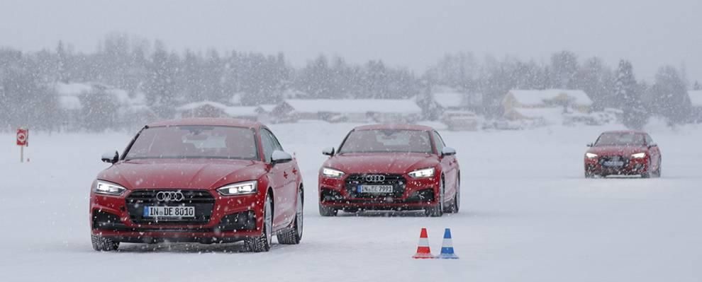 Audi, derrapando en Laponia