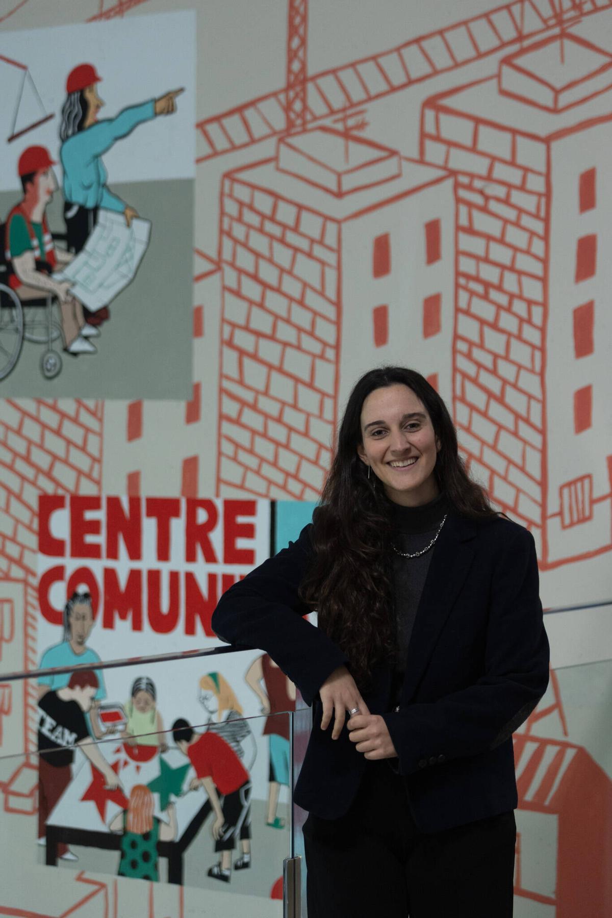 La doctora en Trabajo Social y experta en vivienda Glòria Caravantes en la Facultad de Ciencias Sociales de la UV