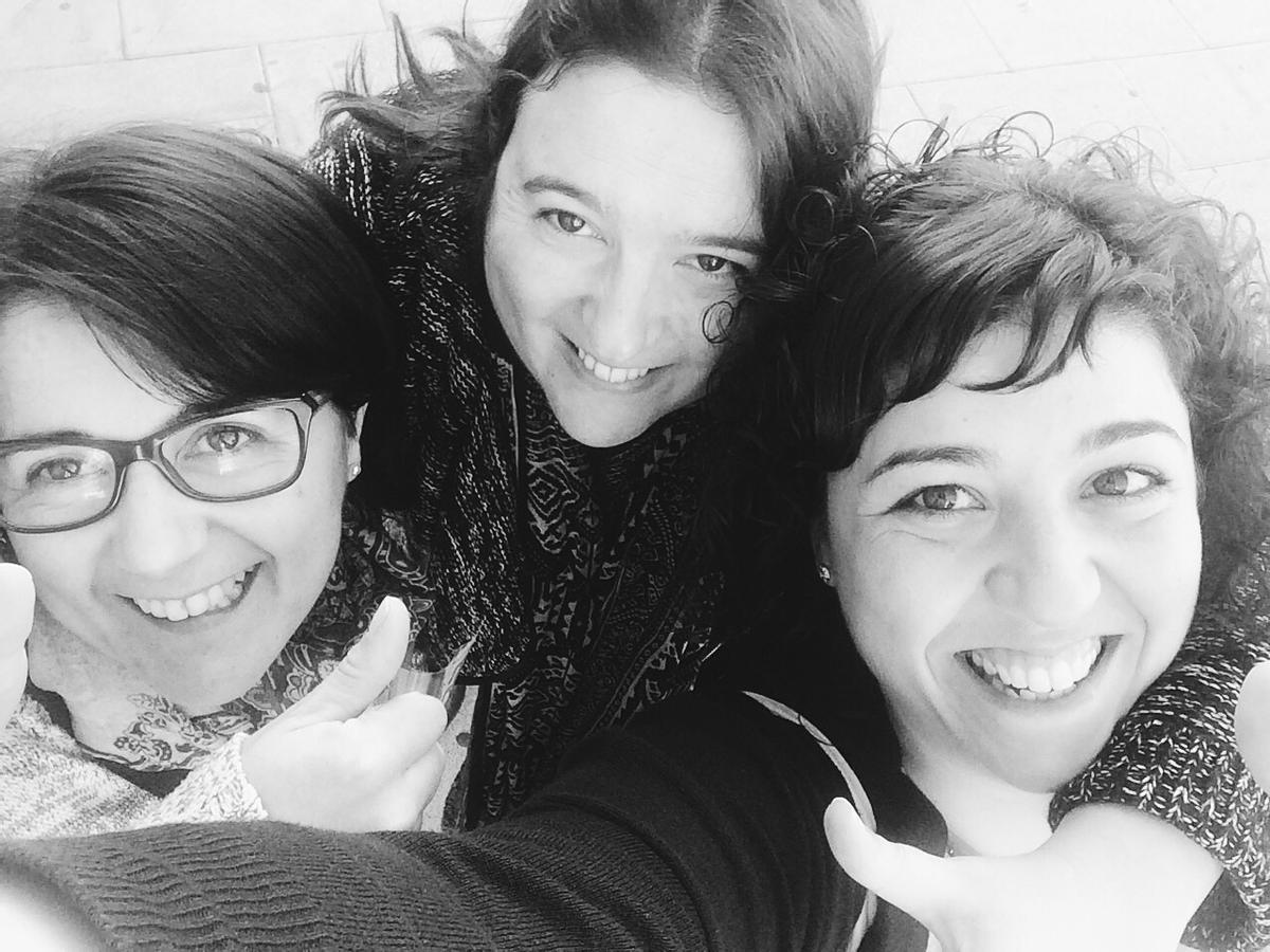 Las fundadoras, de izquierda a derecha: Marisa Capellín, Mónica Carreguí e Isa Ledesma (ya fallecida).