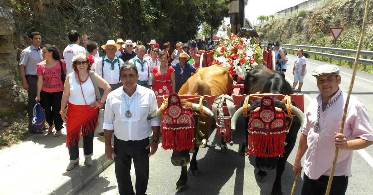 Imagen de una edición anterior de la romería de San Isidro de Nerja. | F.E.