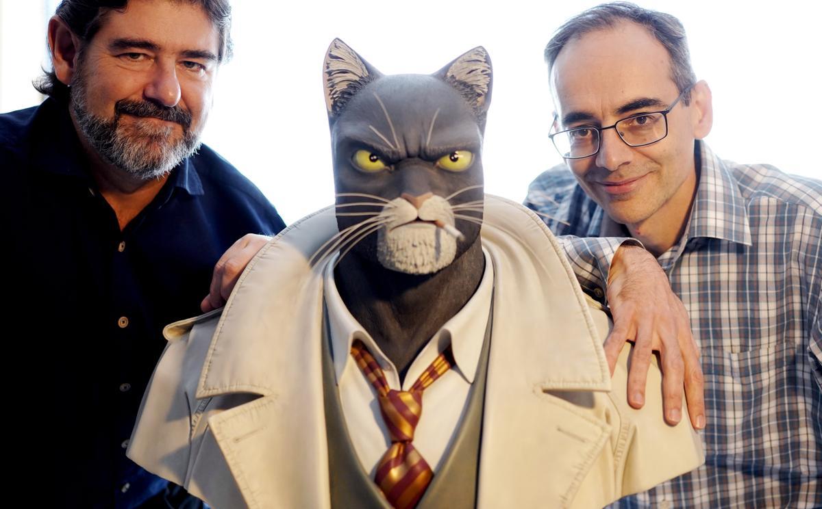 Juan Díaz Canales y Juanjo Guarnido, autores de la serie de cómic 'Blacksad'.