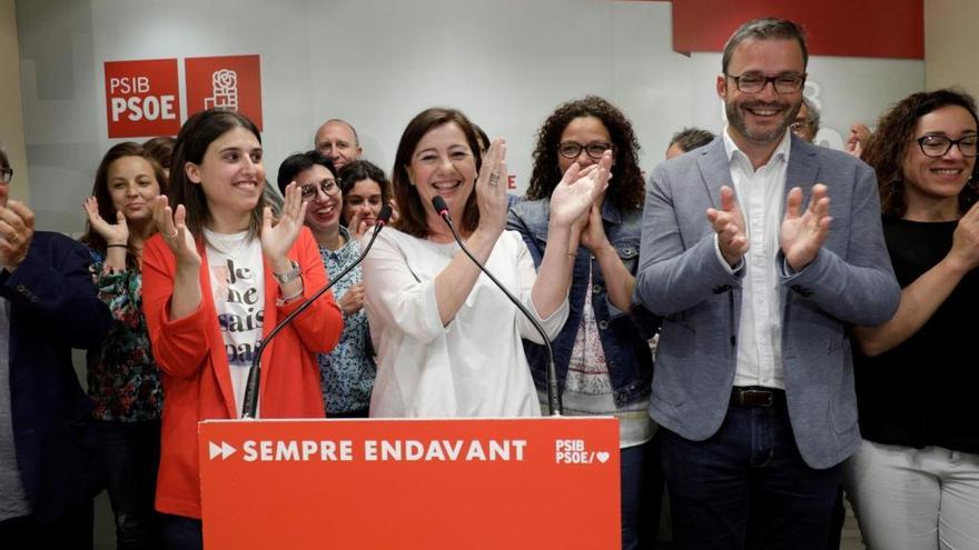 La izquierda liderada por Armengol ganará con holgura en Baleares con el 41% de los votos, según el CIS