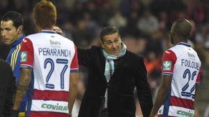 El entrenador José Ramón Sandoval, en su etapa como técnico del Granada