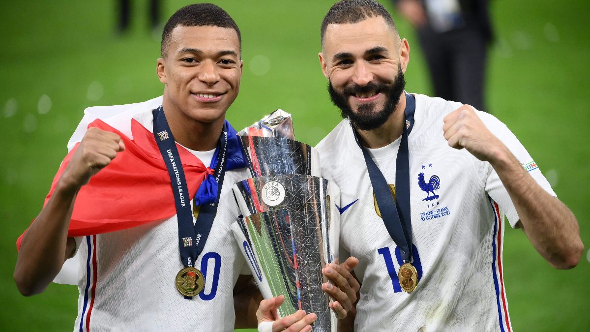 Kylian Mbappe y Karim Benzema