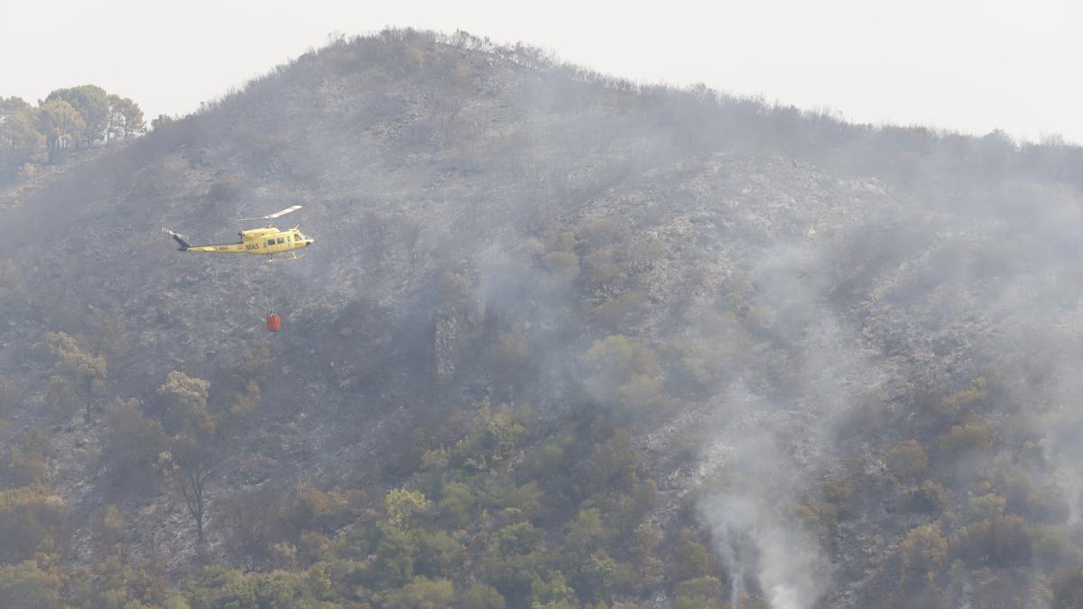 Un incendio en Sierra Bermeja provoca el desalojo de un millar personas en Estepona, Jubrique y Genalguacil