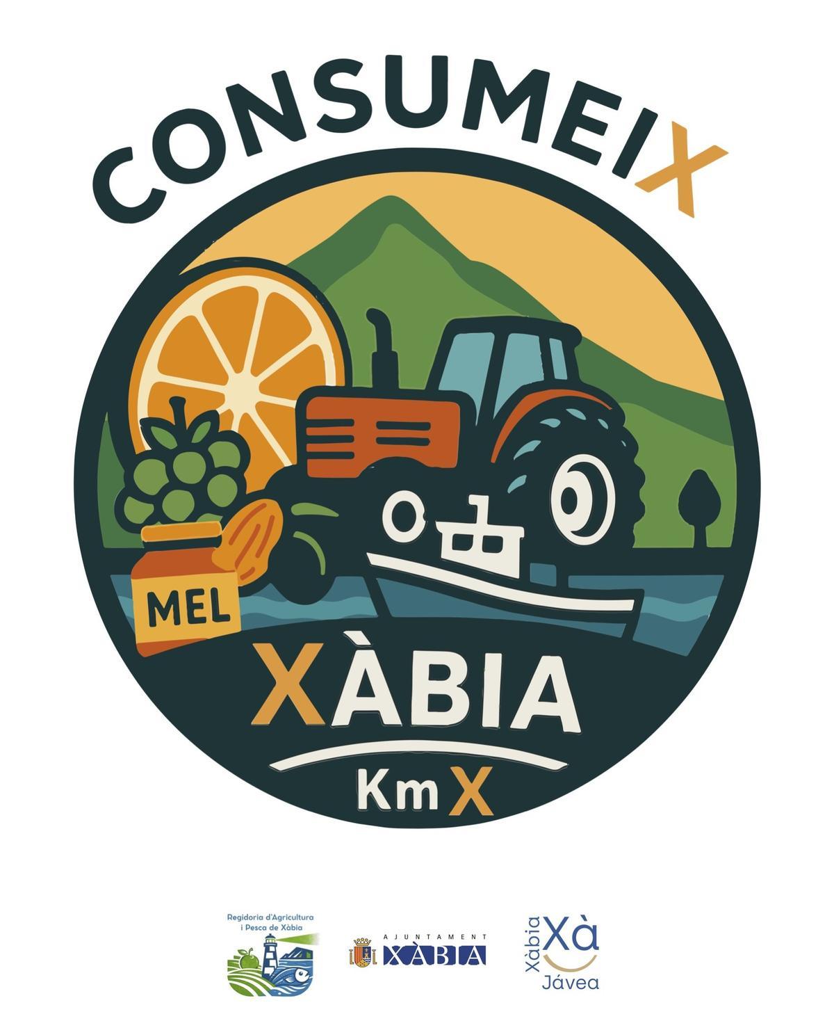 El logotipo de "Consumeix Xàbia. KmX"