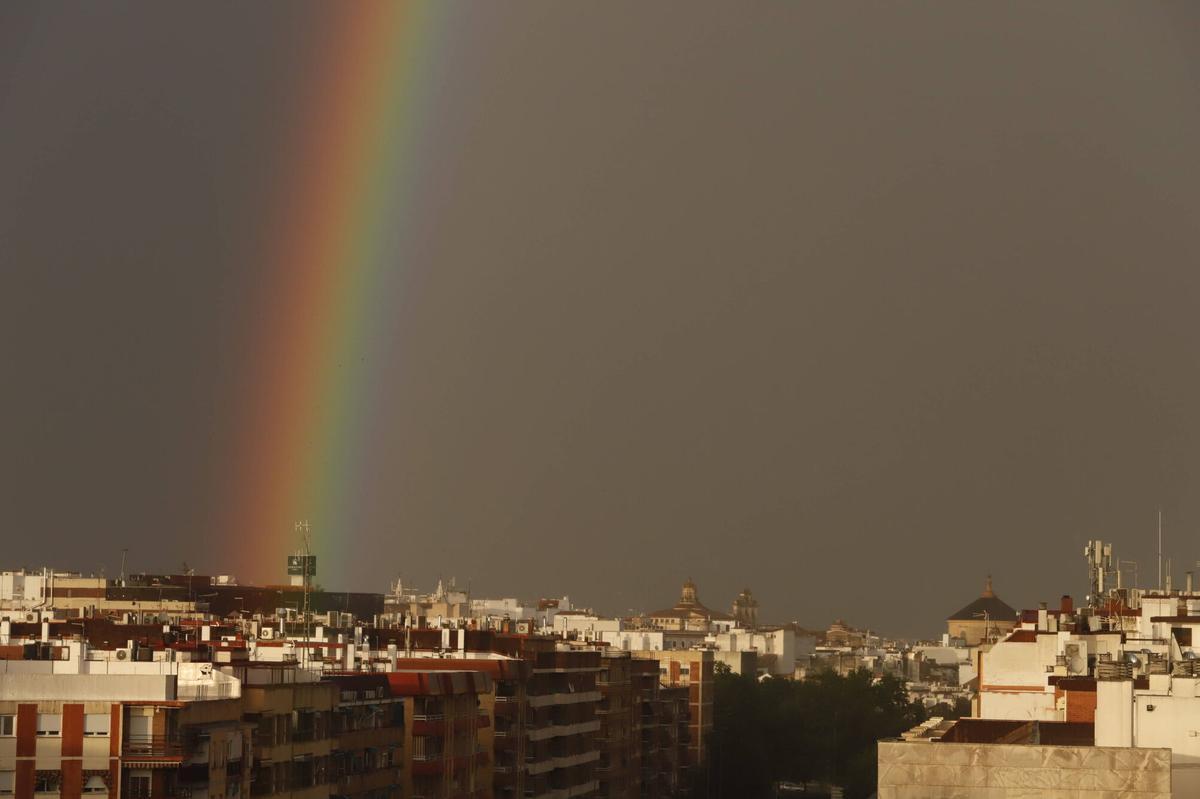 El espectacular doble arcoiris que ha cruzado Córdoba