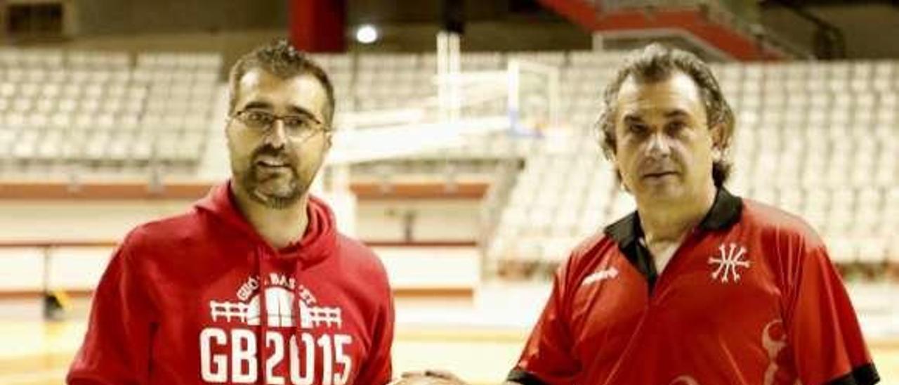 Fran Sánchez y Nacho Galán, en el Palacio de los Deportes.