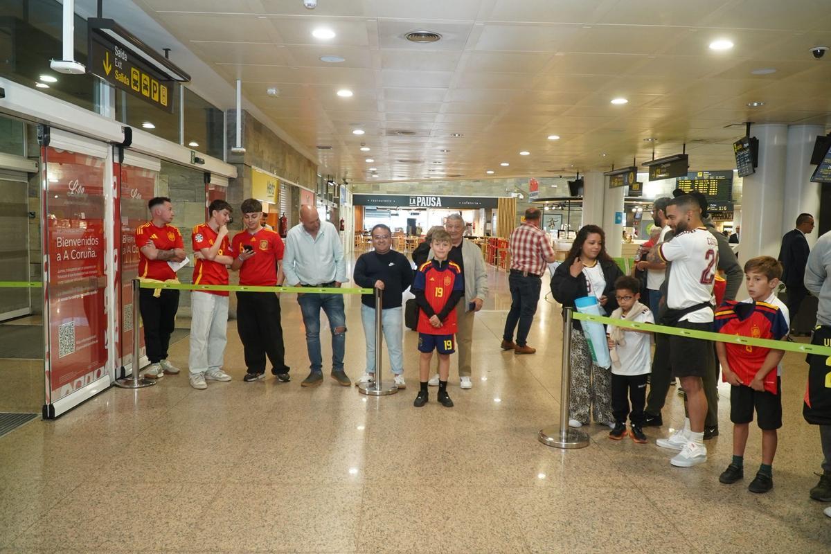 Llegada de la Selección Española a A Coruña Llegada de la Selección Española a A Coruña