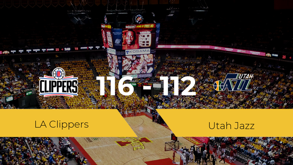 Triunfo de LA Clippers ante Utah Jazz por 116-112