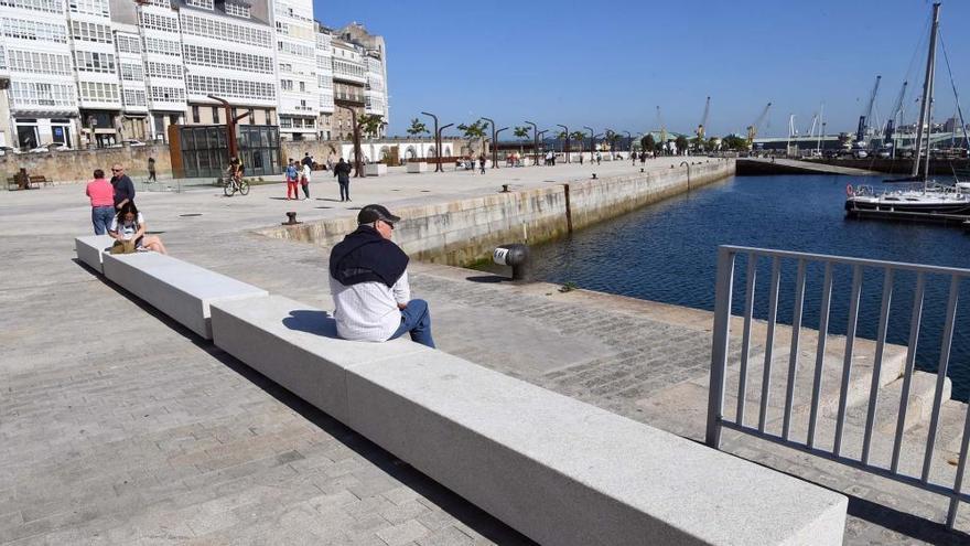 Vista del paseo de O Parrote, en A Coruña.