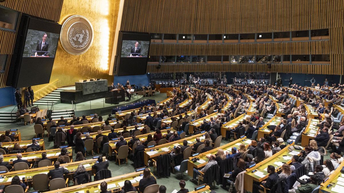 Vista general de la Asamblea General de la ONU