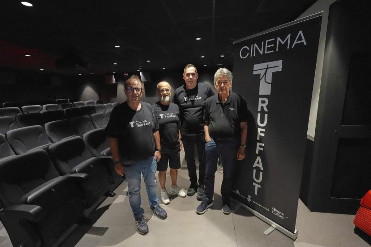 Quintana, Montalt, Camps i Terribas, quatre membres del Col·lectiu de Crítics a la sala 2 del Truffaut