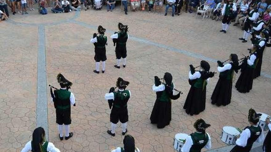 Una actuación de la Banda As Portelas en Lubián.