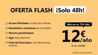 Oferta flash: 12 € por un año de acceso a todos los contenidos web de FARO DE VIGO