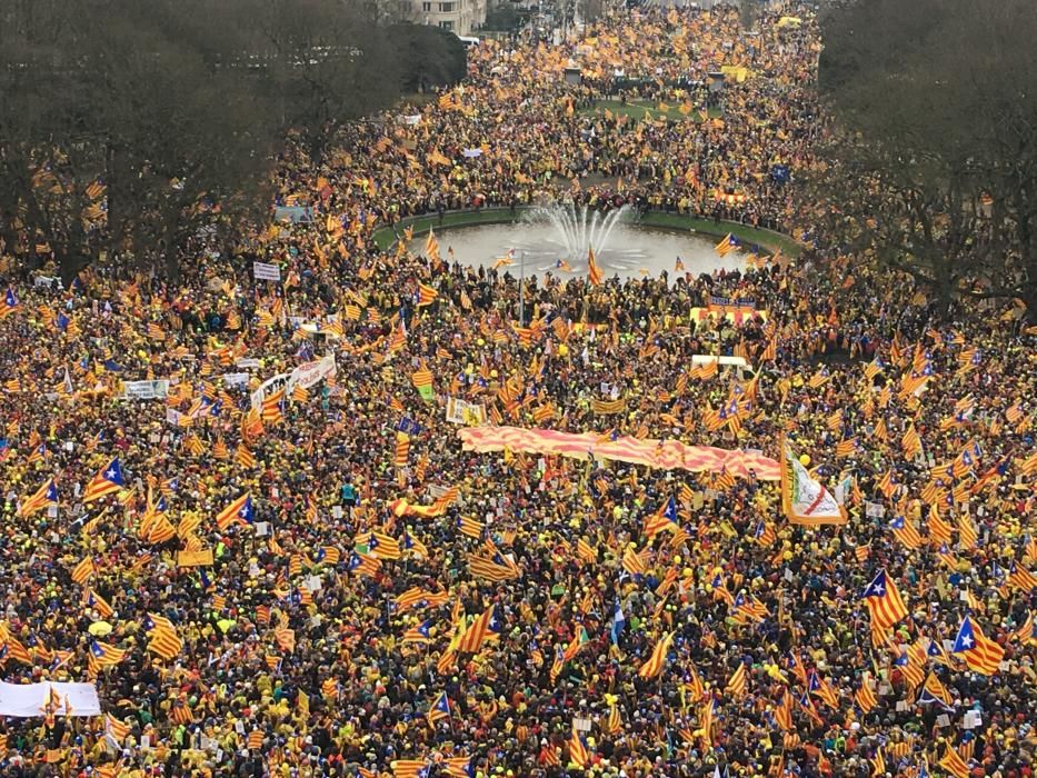 Manifestació independentista a Brussel·les