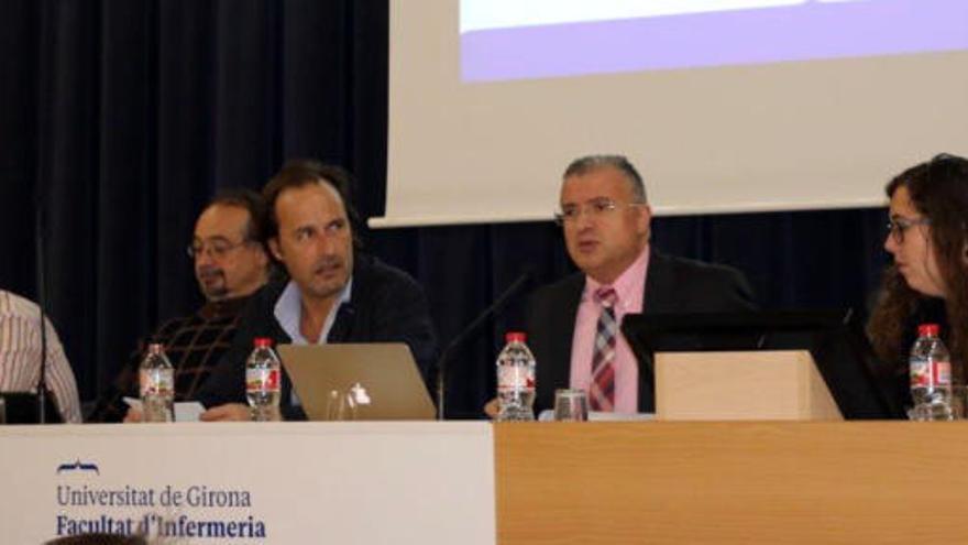 Un moment de l&#039;acte de presentació del balanç del rector, aquest dijous a la tarda.