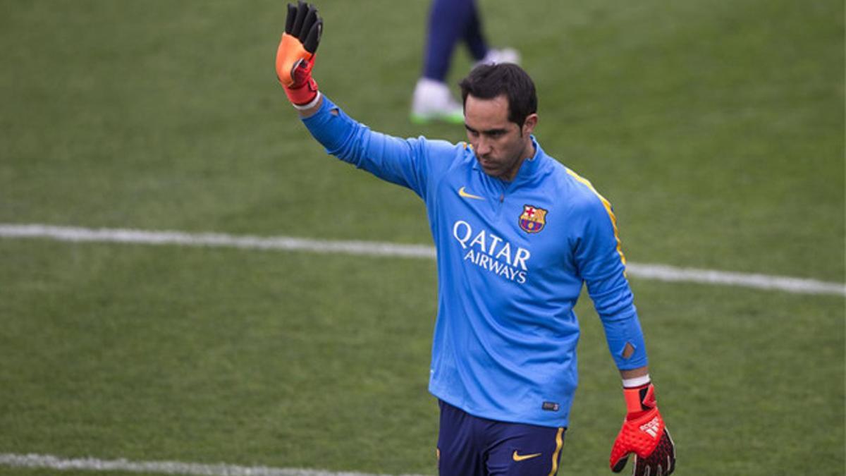 Claudio Bravo, portero del FC Barcelona