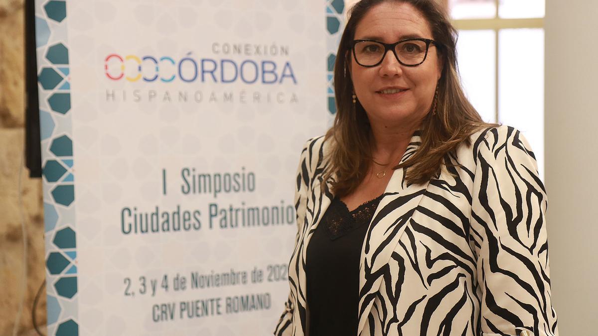 María Luisa Gómez Calero durante la presentación del I Simposio Ciudades Patrimonio