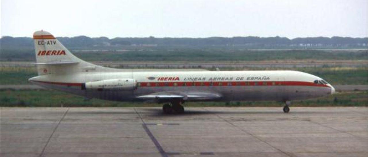 El Caravelle de Iberia ATV que realizó el fatal vuelo el 7 de enero de 1972