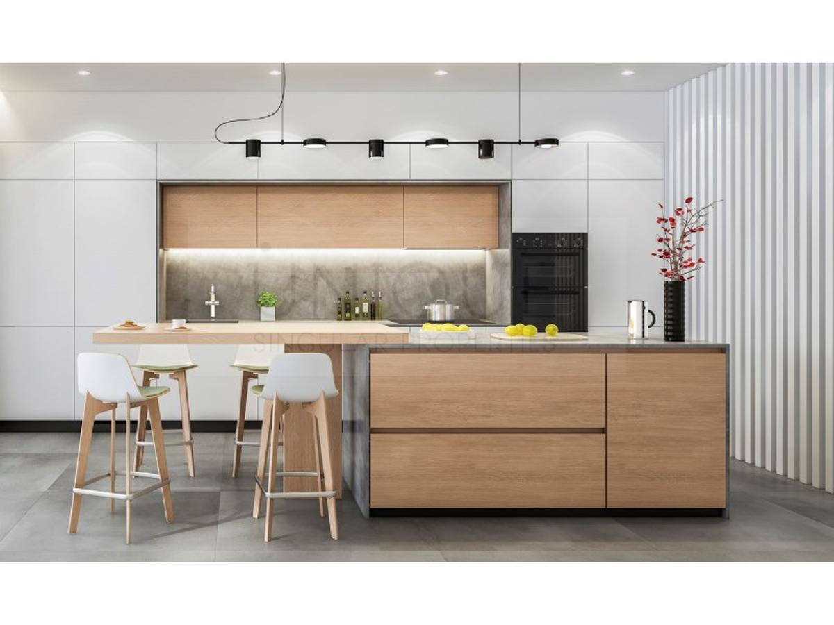 Salón de piso de obra nueva en zona centro, Vigo