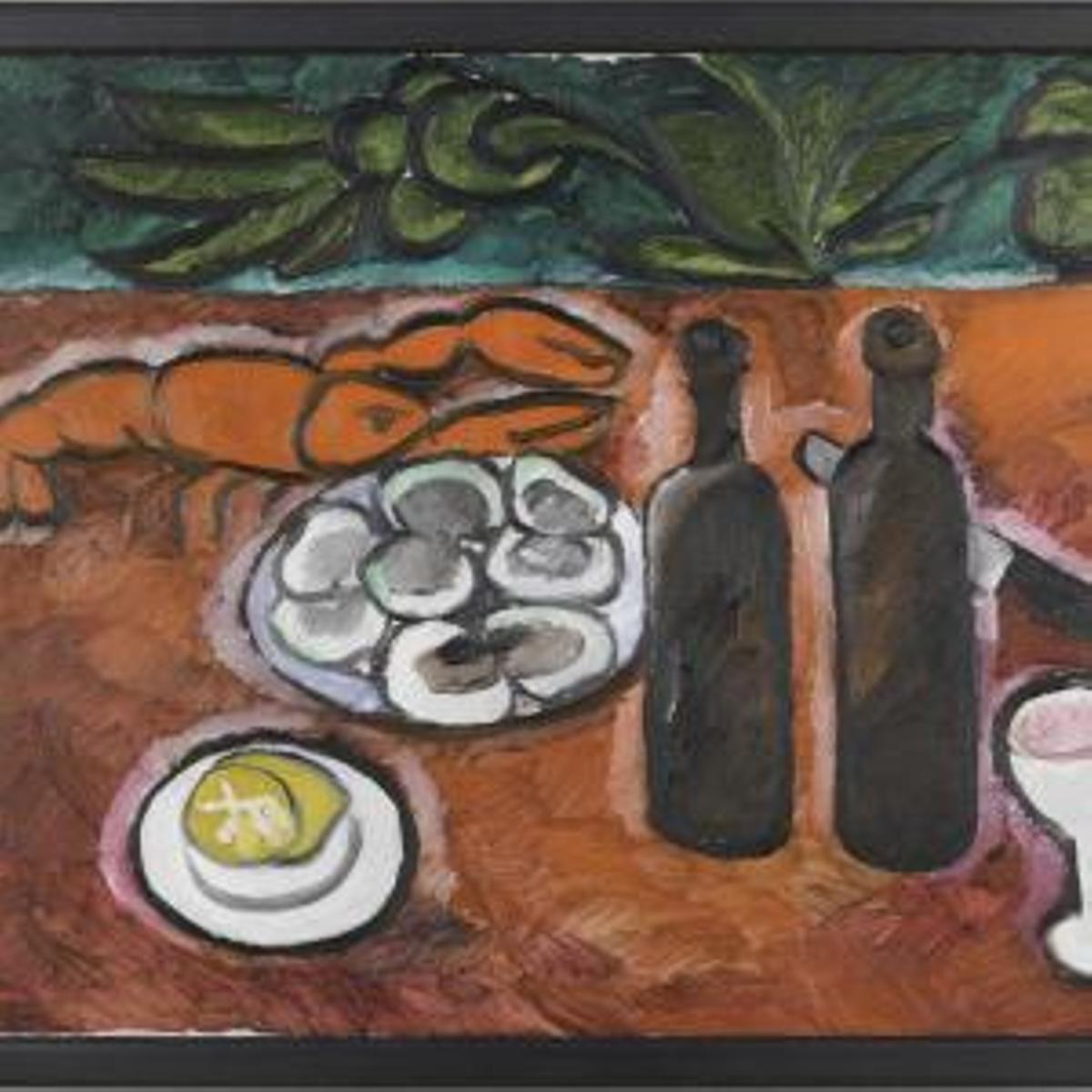 «Naturaleza muerta con bogavante», de Natalia Goncharova