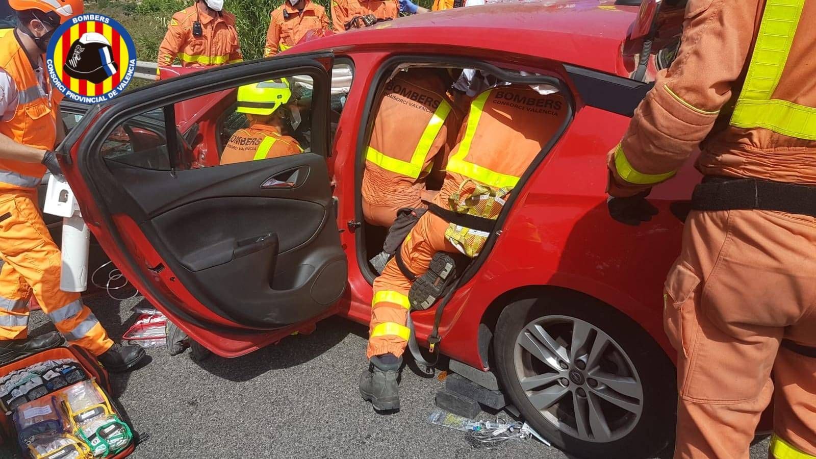 El accidente de Castelló de Rugat donde ha fallecido una persona y cuatro están heridas