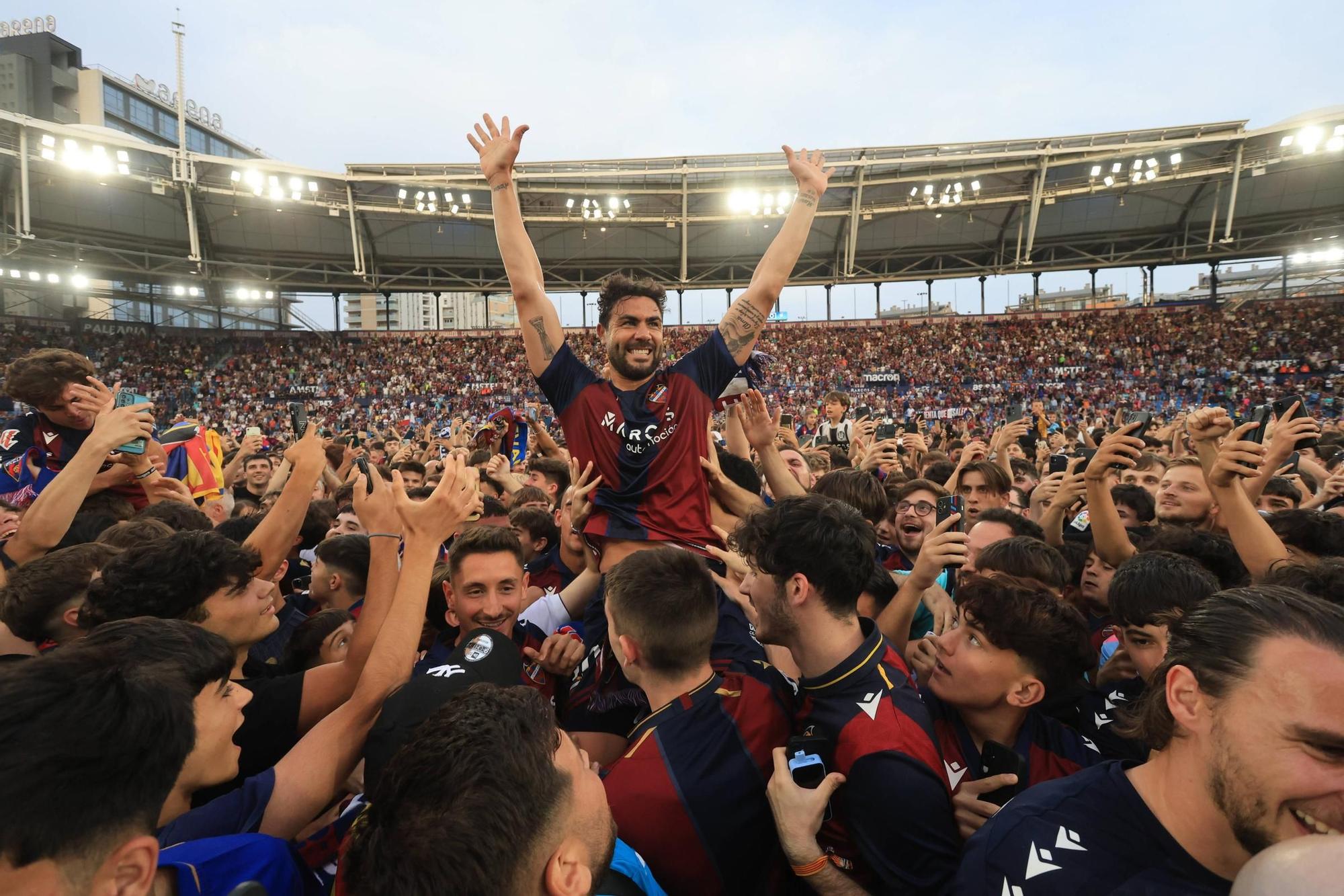 Las mejores imágenes de la celebración del Levante en el Ciutat