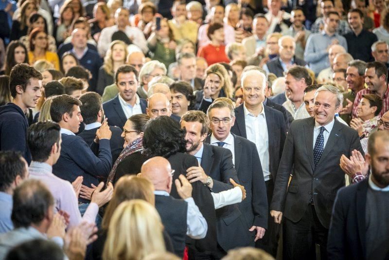 Mitin de Pablo Casado en Zaragoza el 6 de noviembre de 2019