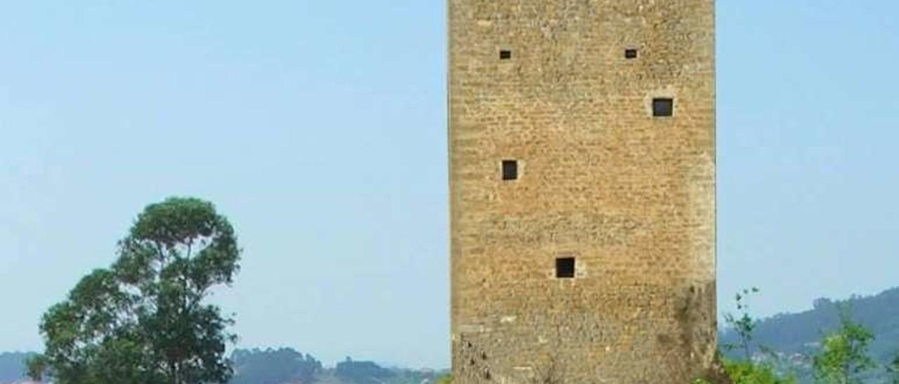 Recreación de la antigua torre de Meira. // FDV
