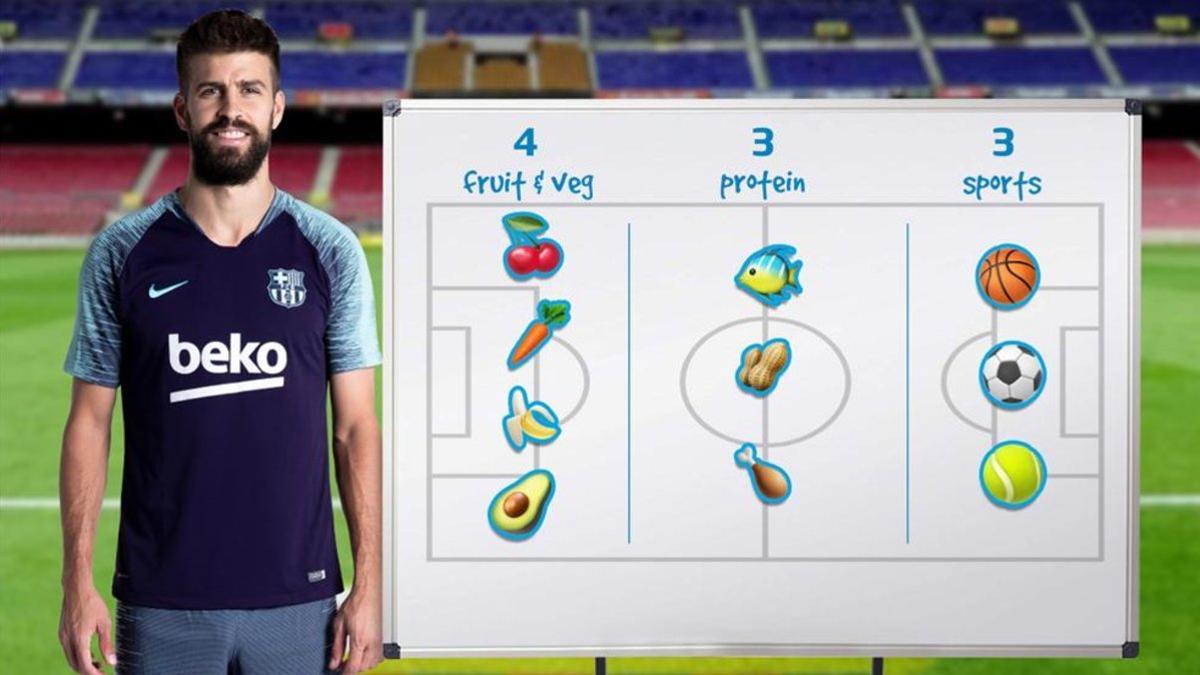 Gerard Piqué escoge su formación 4-3-3 más saludable