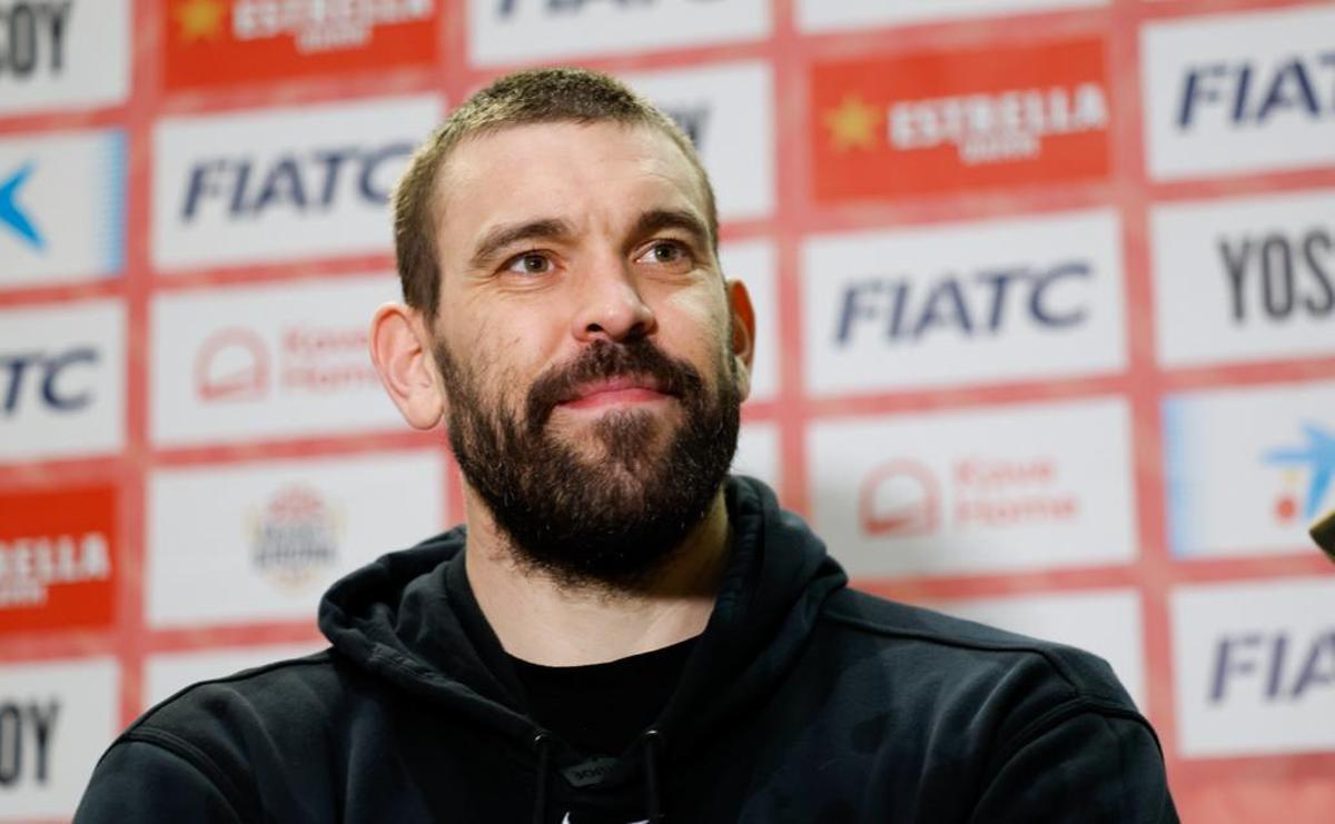 Marc Gasol atendió a los medios para comentar la situación del Bàsquet Girona