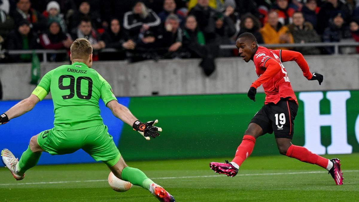 Ferencváros - Bayer Lekerkusen: El gol de Moussa Diaby
