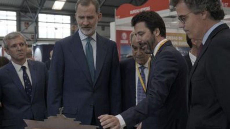 El rey en el stand de Freire.