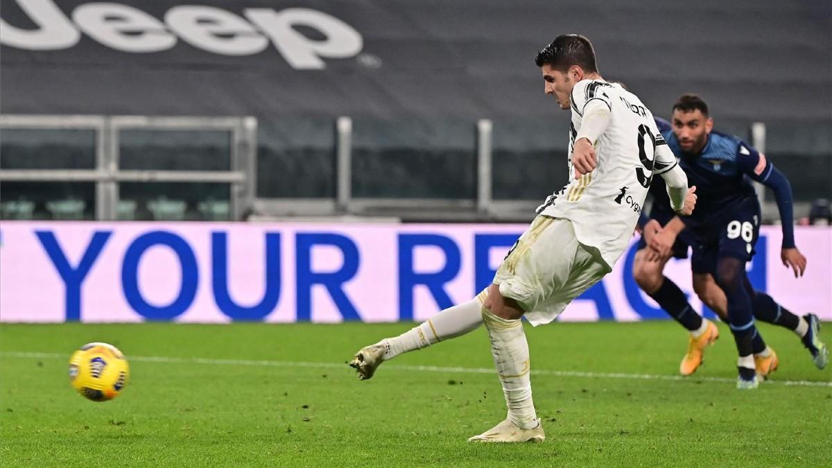 Morata lideró la remontada de la Juventus frente a la Lazio