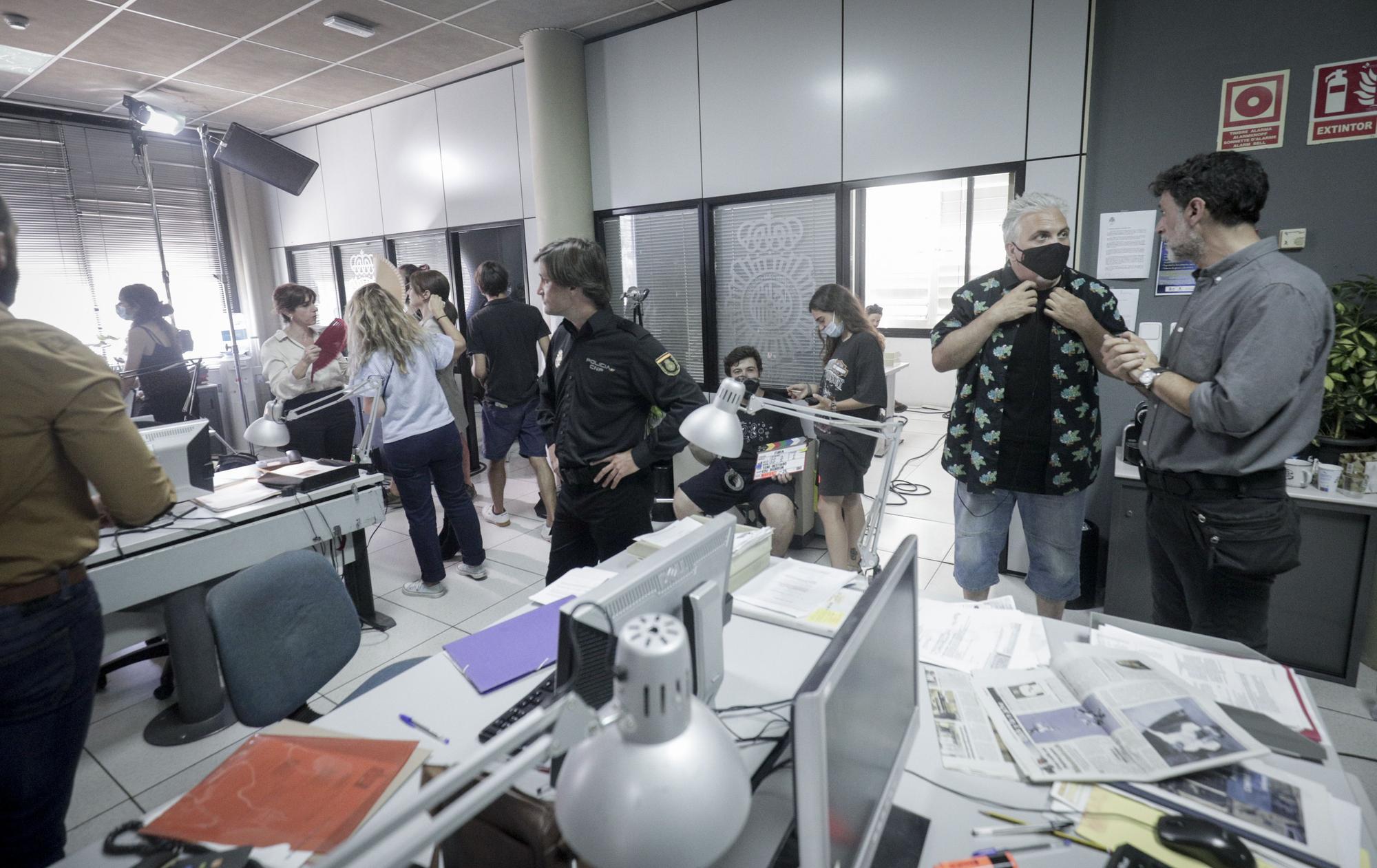 Toni Bestard convierte las instalaciones de Diario de Mallorca en un plató de cine