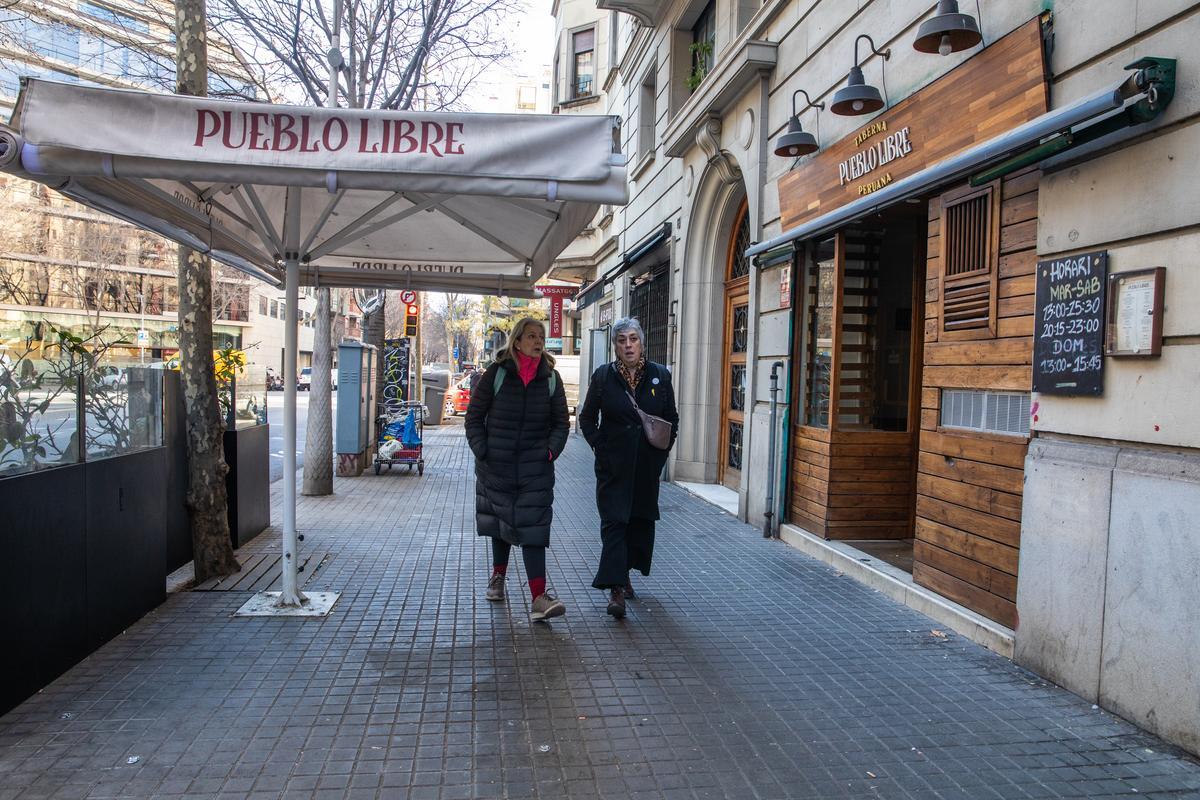 Sepúlveda, la calle en disputa por las restricciones a bares y tiendas del Eixample