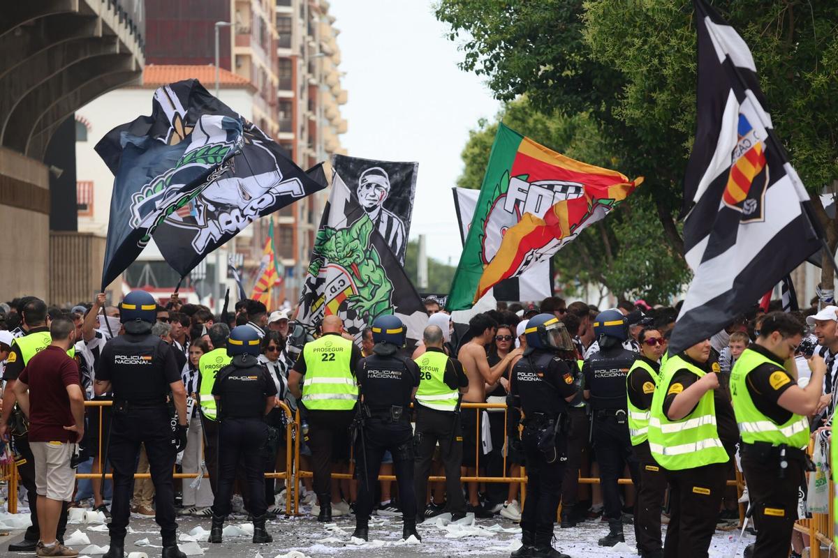 La afición albinegra, protagonista dentro y fuera del SkyFi Castalia
