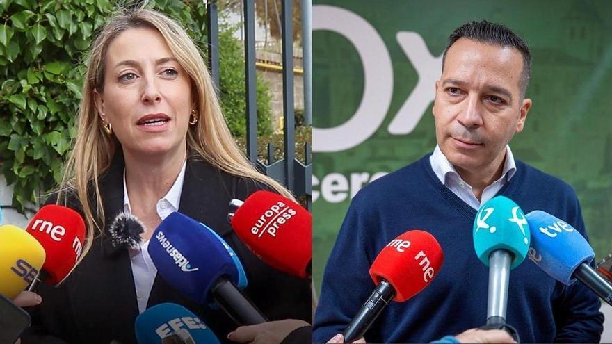 PP y Vox cierran un acuerdo para investir a Guardiola y comparecen en Mérida