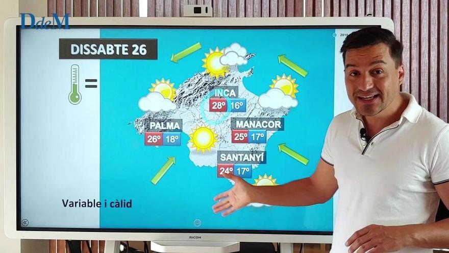 La previsión del tiempo del fin de semana (25, 26 y 27 de mayo)