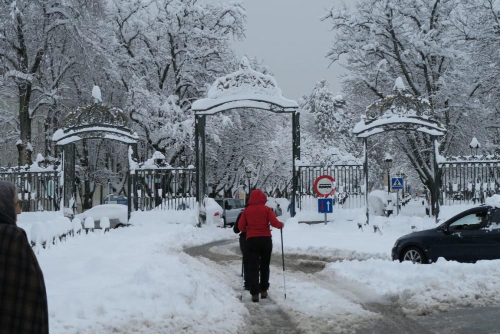 Efectos del temporal de nieve en Segovia