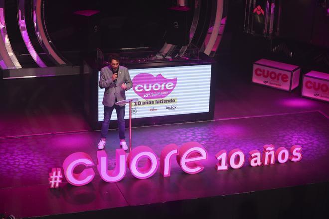 Álvaro García, director de Cuore en la fiesta del 10 Aniversario