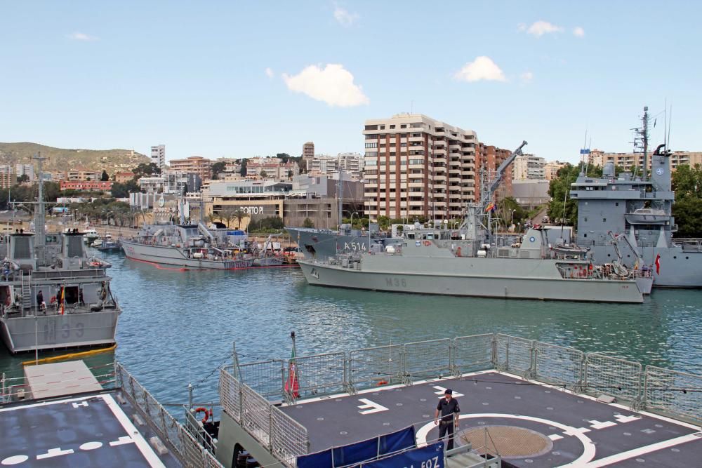 Flottenverband im Hafen von Palma de Mallorca