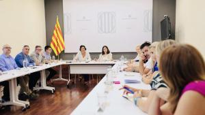 Reunión, este viernes, de la consellera de Economía, Alícia Romero, con los agentes sociales y económicos de Tarragona.