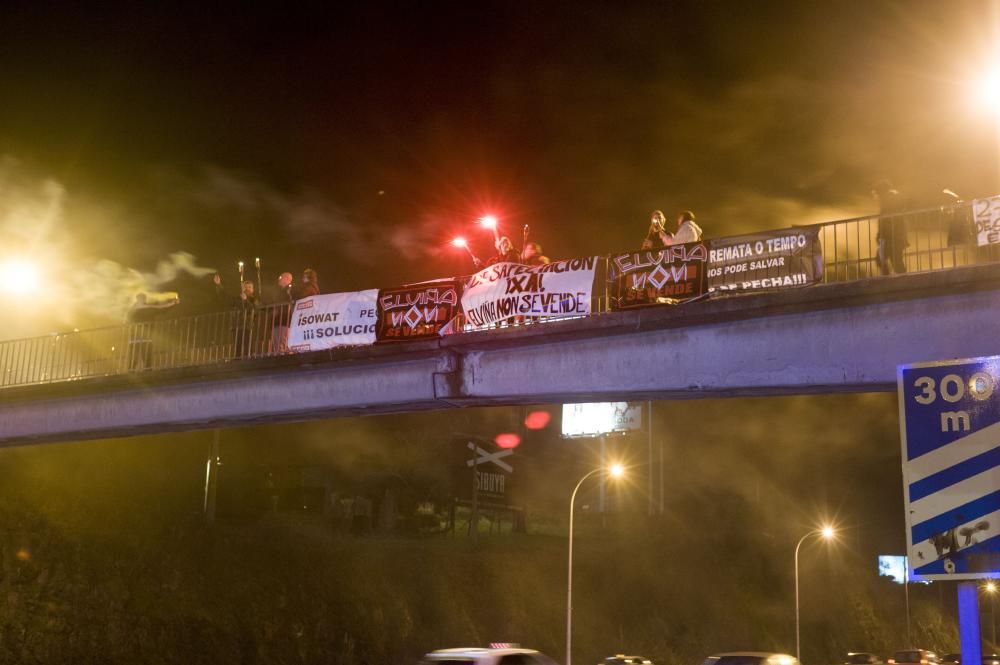 Protesta del colectivo ''Elviña non se vende''