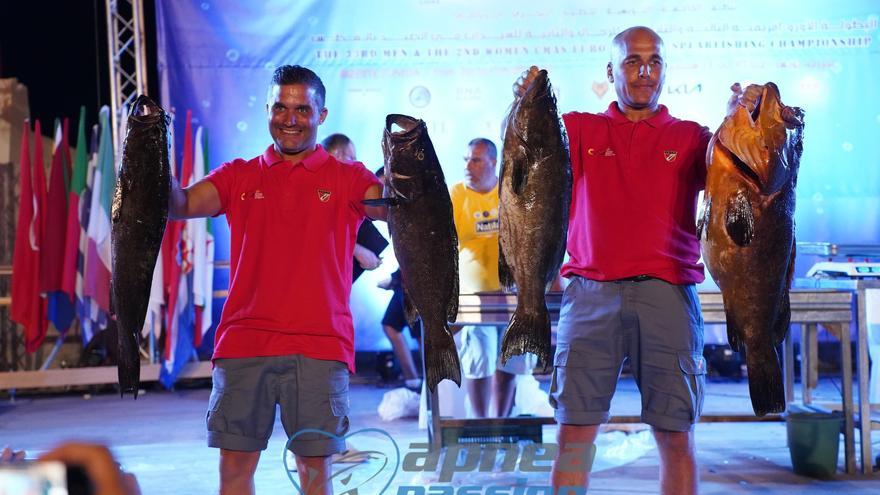 El ibicenco Óscar Cervantes logra el doblete en el Campeonato Euro-africano de pesca submarina