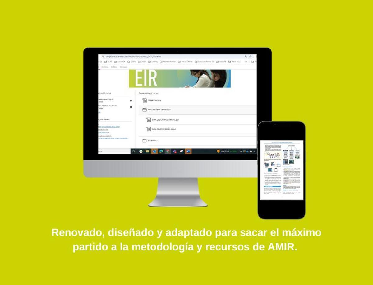 La Academia cuenta con un campus virtual renovado y adaptado para sacar el máximo partido a la metodología y recursos proporcionados