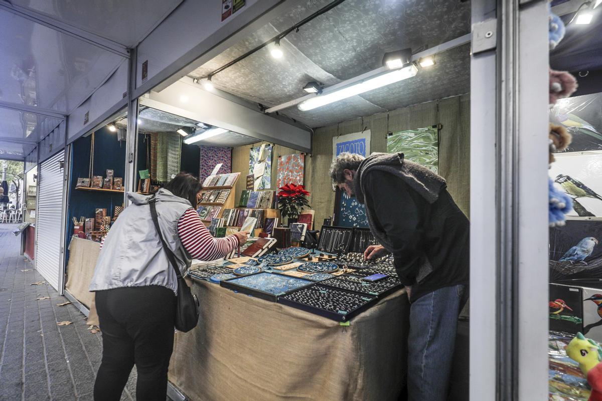 MERCADILLO DE NAVIDAD EN LAS RAMBLAS