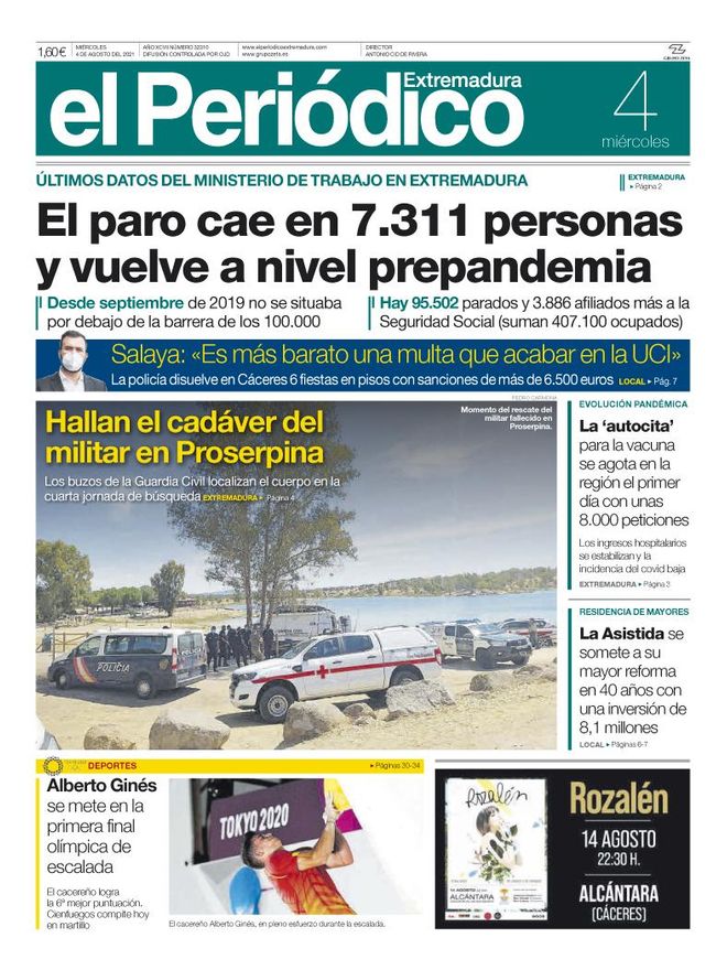 Consulta la portada correspondiente al día 4 de agosto del 2021